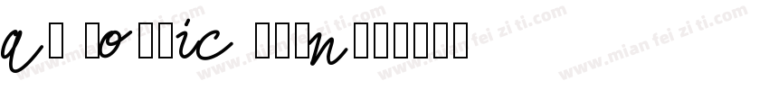 a1 gothic stdn字体转换